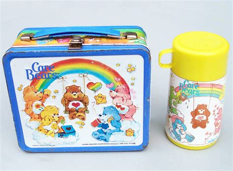 vintage metal care bears lunch box|Vintage Care Bears Lunch Box .